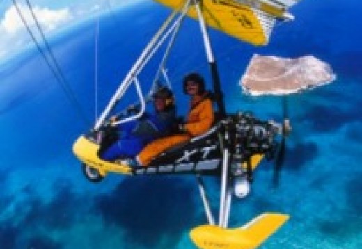 Microlight vlucht