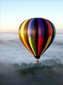 Luchtballonvaart voor twee