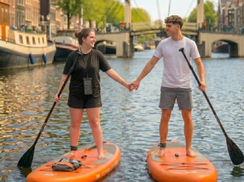 Amsterdam SUP Grachtentour voor Twee