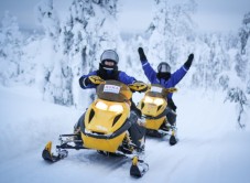 Sneeuwscooter besturen in Lapland