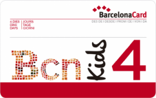 Barcelona card 4 dagen voor kinderen (4-12 jaar)