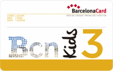 Barcelona card 3 dagen voor kinderen (4-12 jaar)