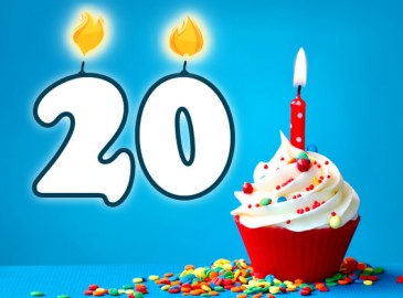 20 jaar verjaardag